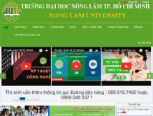 Tablet Screenshot of hcmuaf.edu.vn