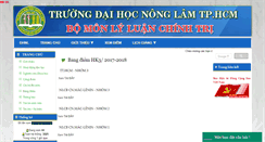 Desktop Screenshot of bmllct.hcmuaf.edu.vn