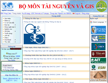 Tablet Screenshot of gis.hcmuaf.edu.vn
